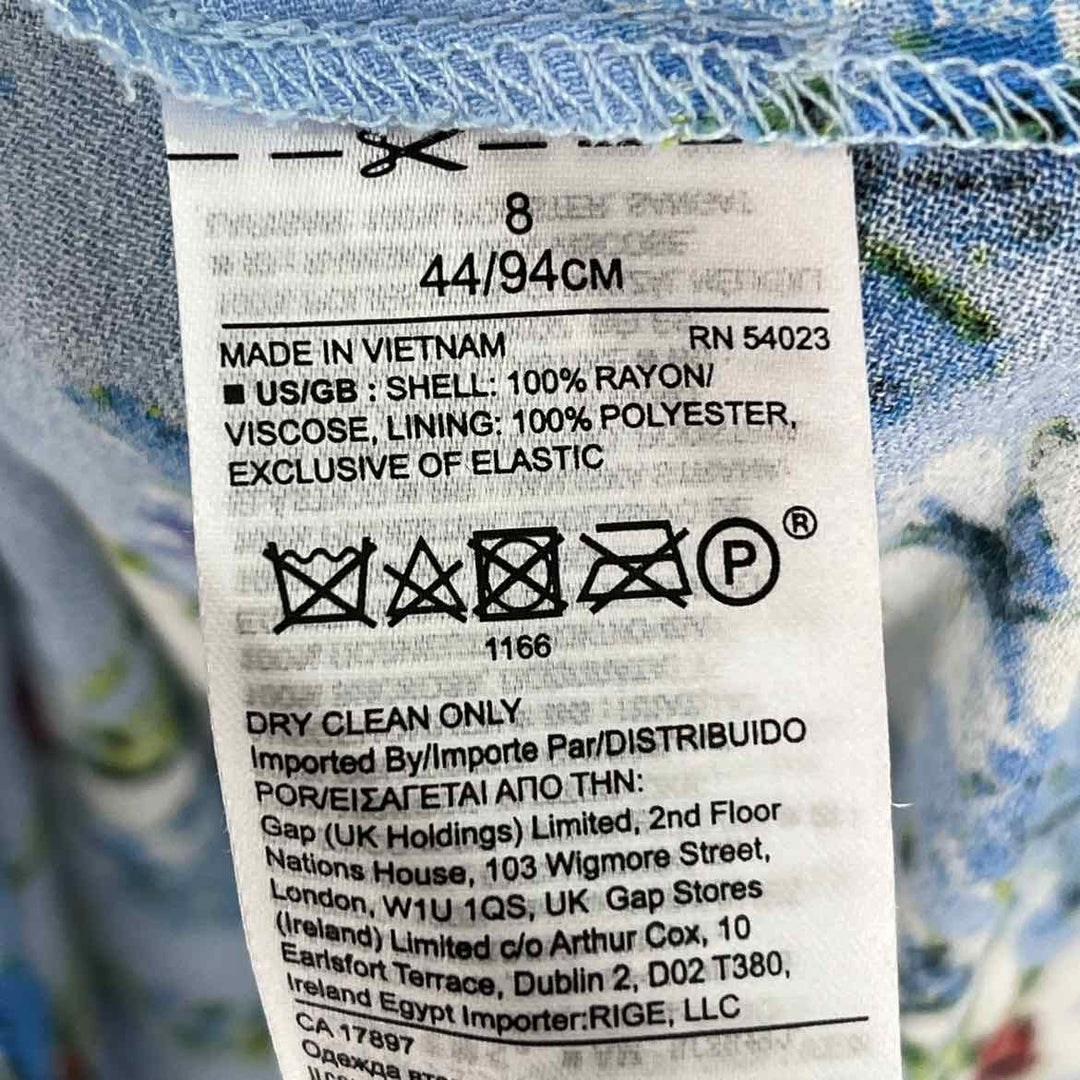 Size 8 Banana Republic Blue Print Dress