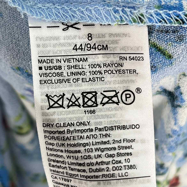 Size 8 Banana Republic Blue Print Dress