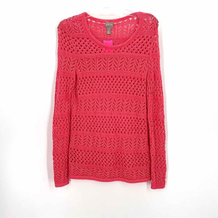 Size M Chico's Pink Knit Sweater