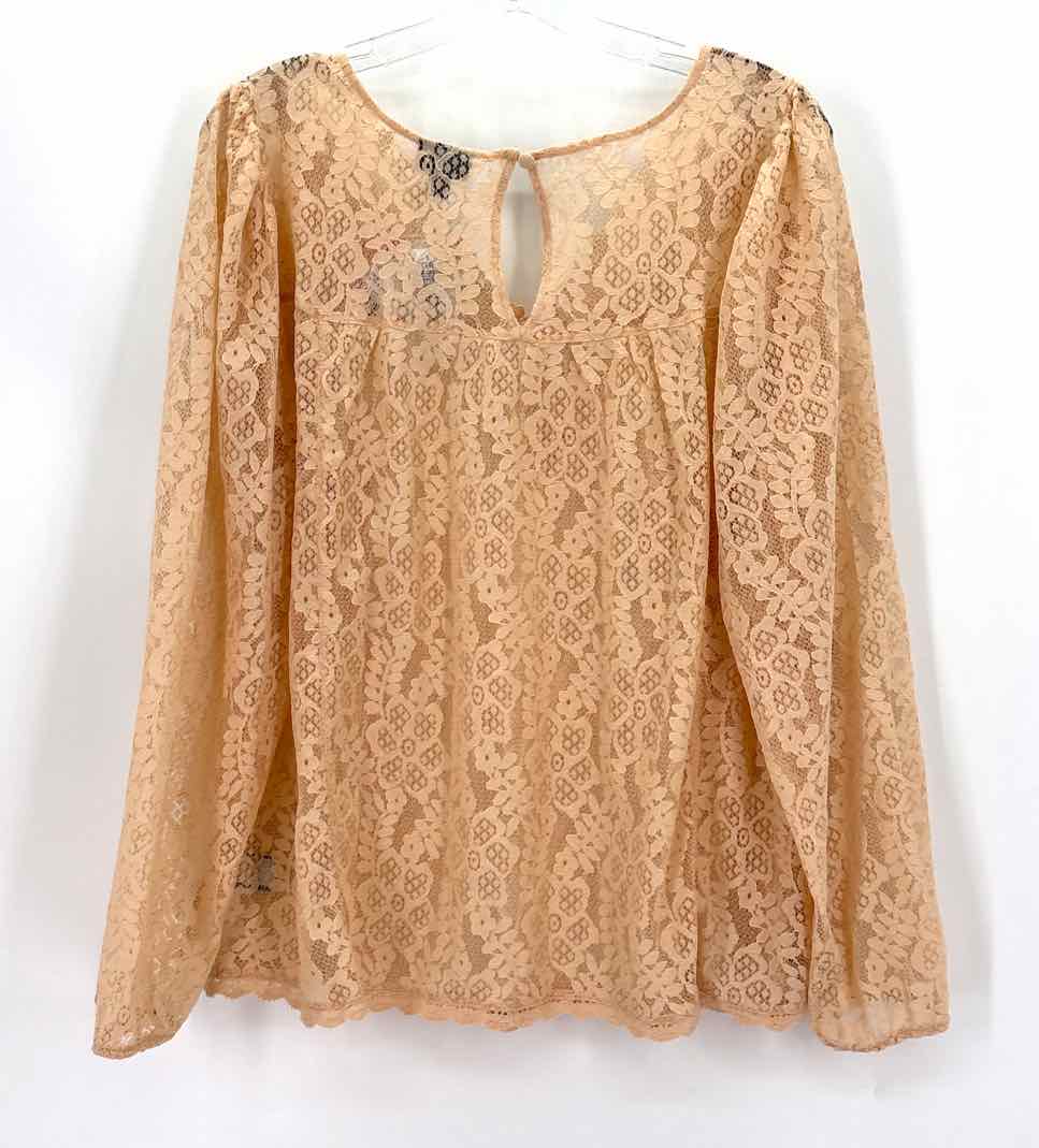 Size 12 Torrid Beige Lace Shirt