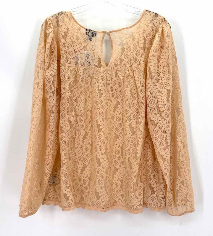 Size 12 Torrid Beige Lace Shirt