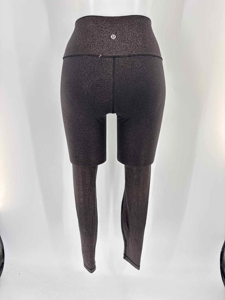Size 4 Lululemon Black Print Pants