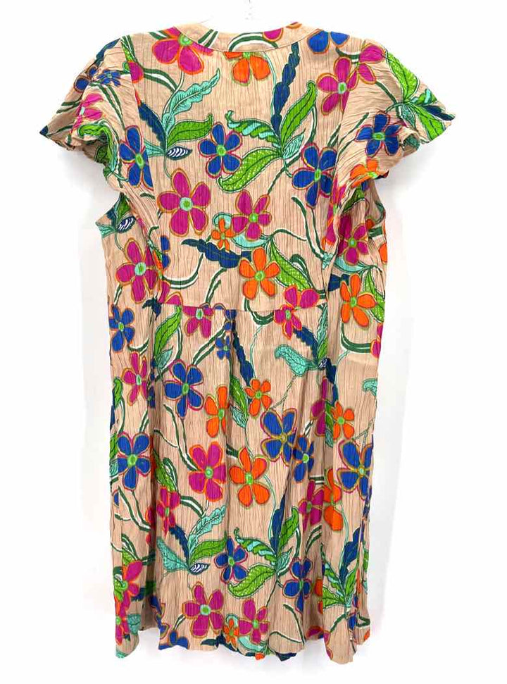 Size L EASEL TAN PRINT Dress