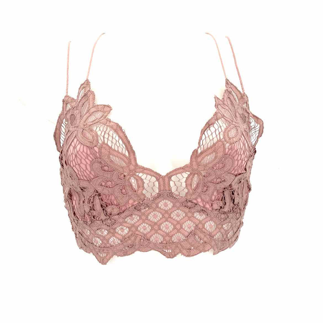 Size L FREE PEOPLE Mauve Lace Bra
