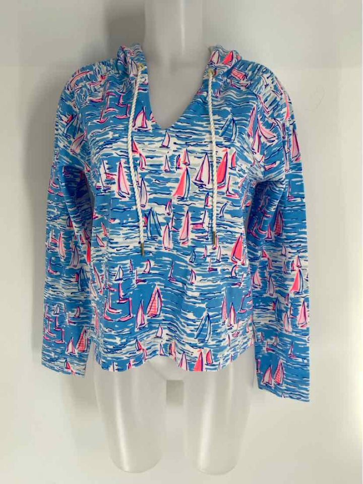 Size M Lilly Pulitzer Blue Shirt