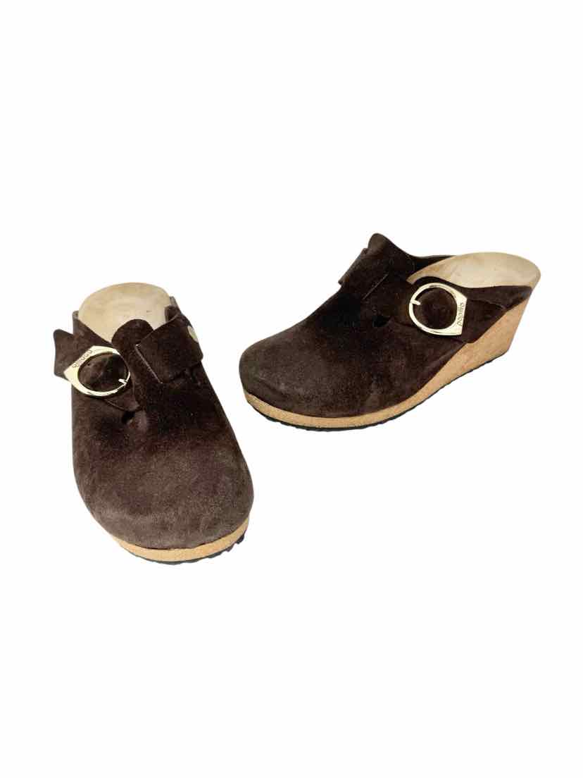 Shoe Size 38 PAPILIO Brown Suede Pumps