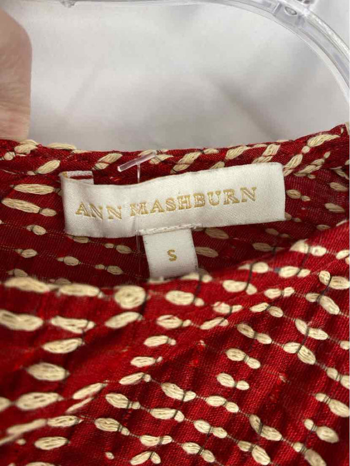 Size S ANN MASHBURN Red Shirt