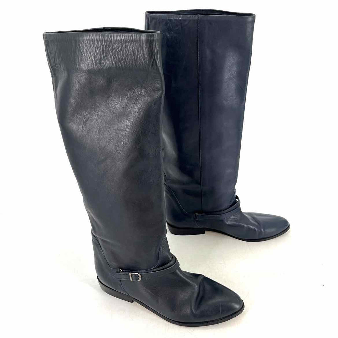 Shoe Size 11 Navy Leather Boots