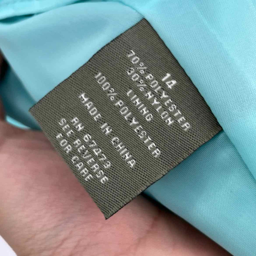 Size 14 TAYLOR Aqua Dress