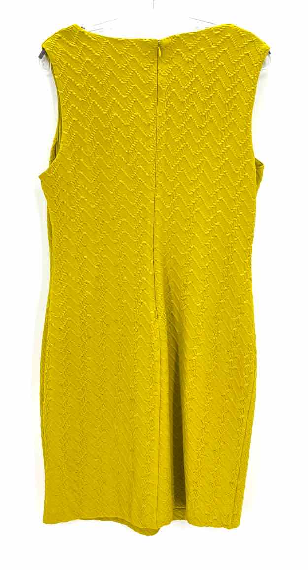 Size 12 Calvin Klein Lime Green Dress