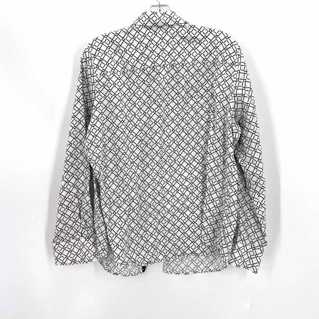 Size 12 FOXCROFT Black/White Shirt
