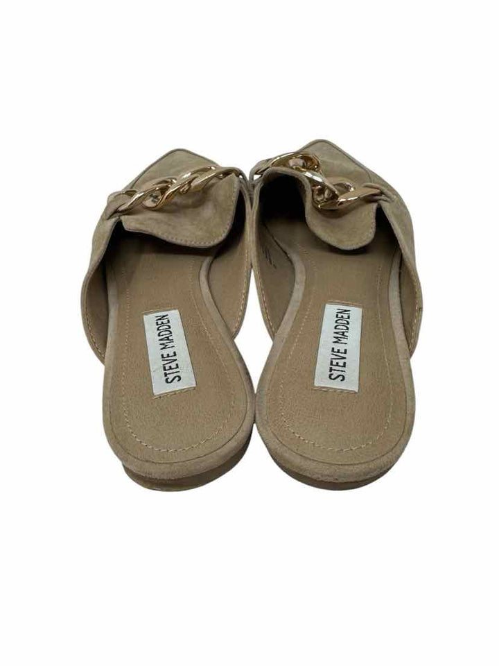 Shoe Size 8.5 Steve Madden Tan Mules