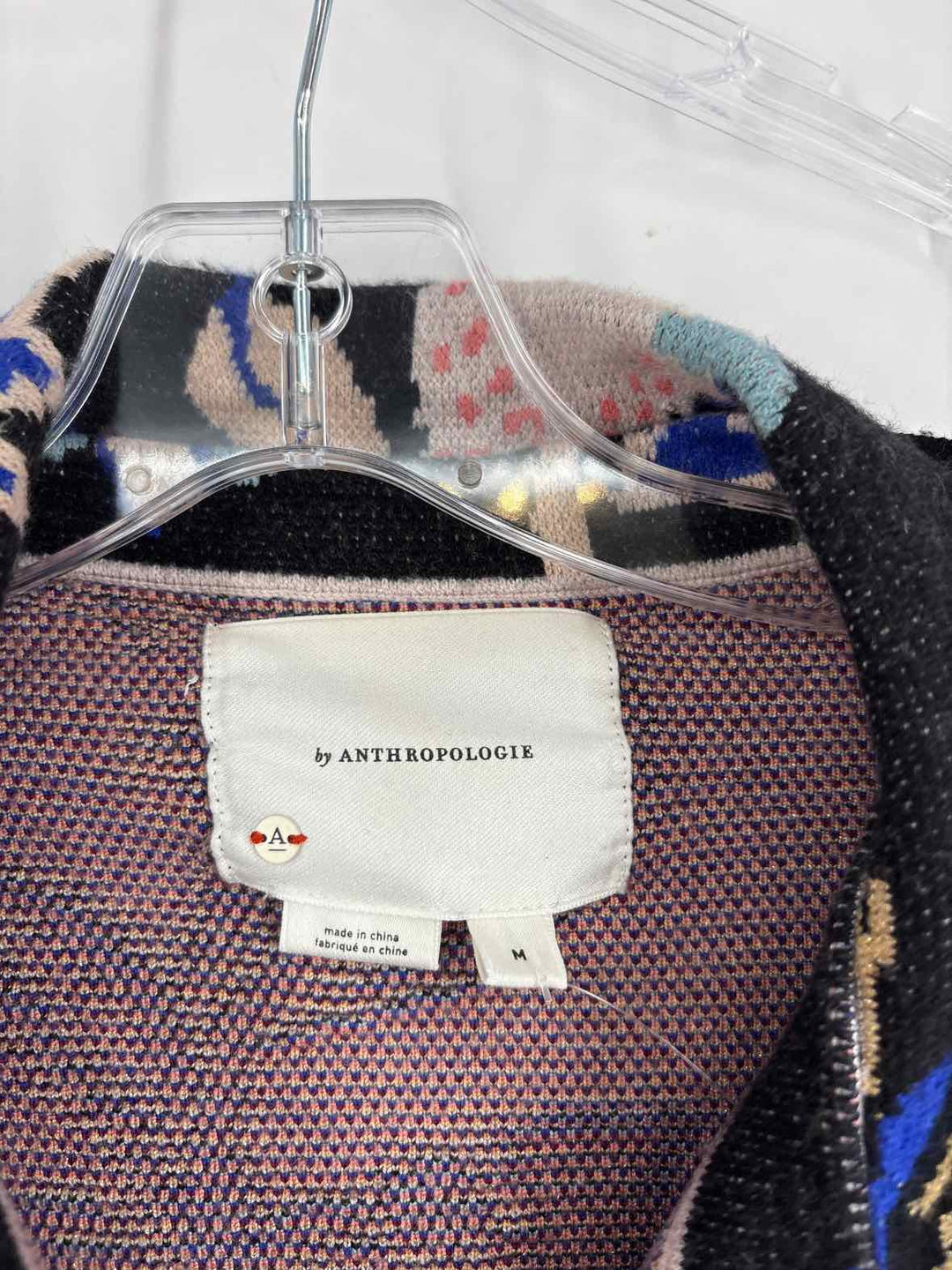 Size M Anthropologie Black Print Sweater
