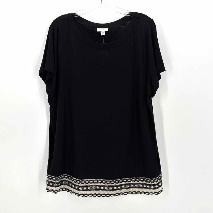 Size XL J JILL Black Shirt