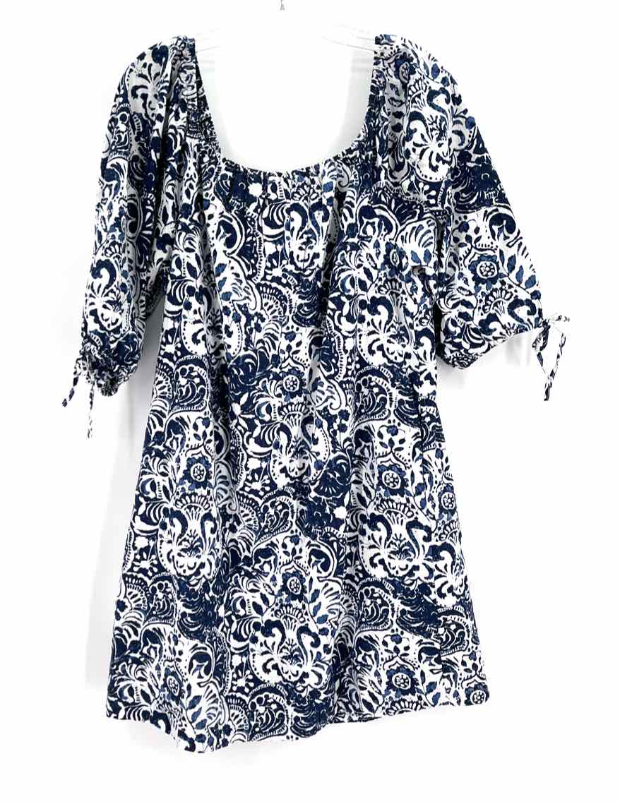 Size L DYLAN Blue Print Dress