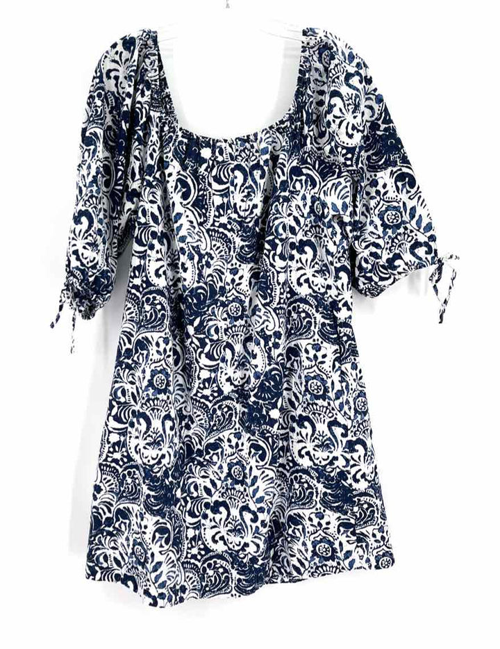 Size L DYLAN Blue Print Dress