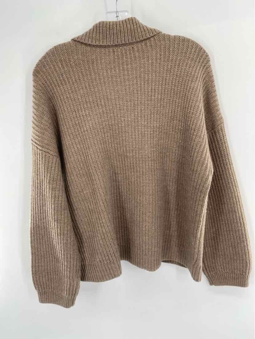 Size S QUINCE Tan Knit Cardigan