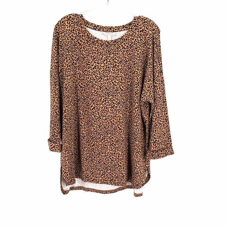 Size L CROWN & IVY Tan Shirt