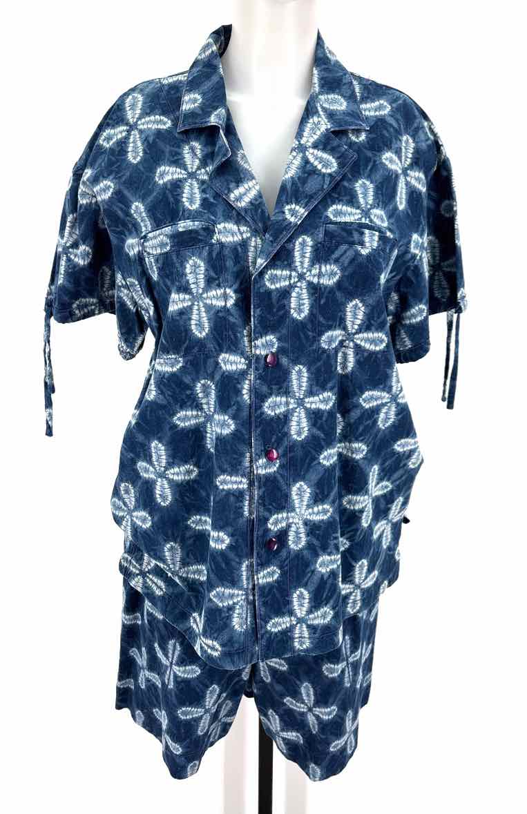 Size M Blue 2 PC Dress