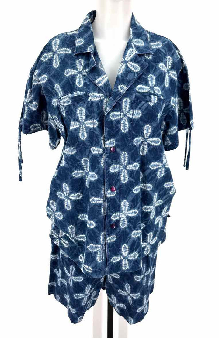 Size M Blue 2 PC Dress