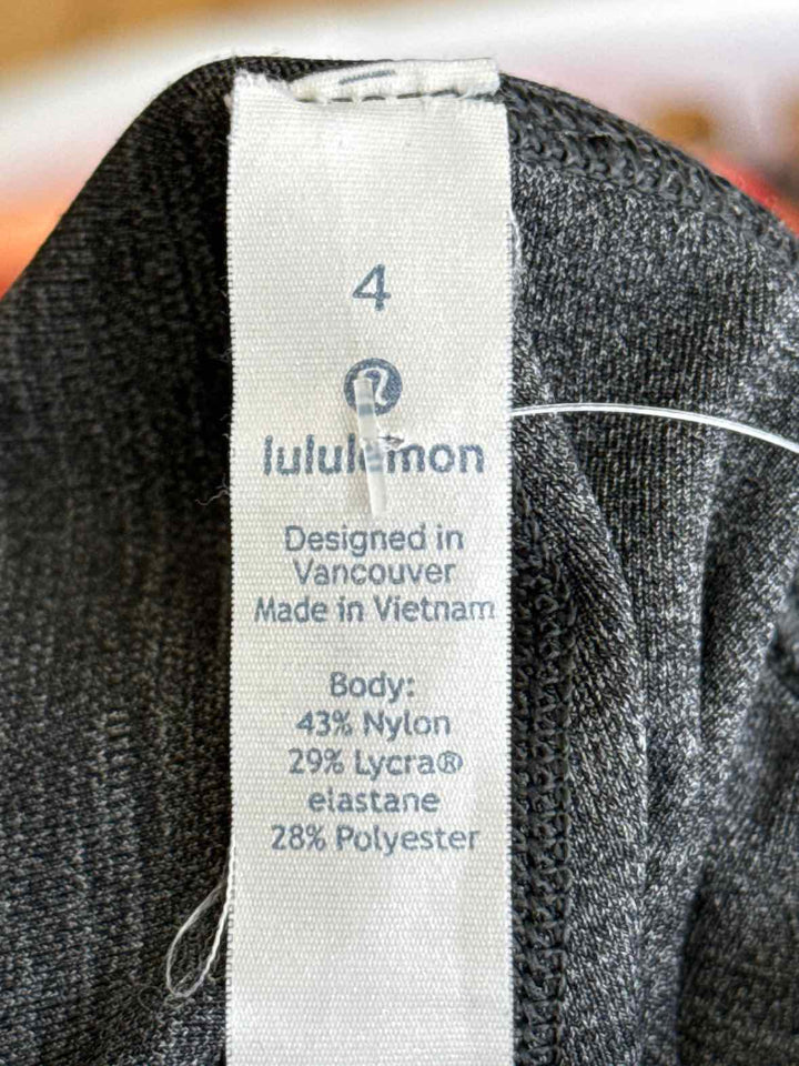 Size 4 Lululemon Black Print Pants