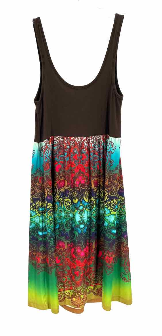 Size S NALLY & MILLIE Brown Dress