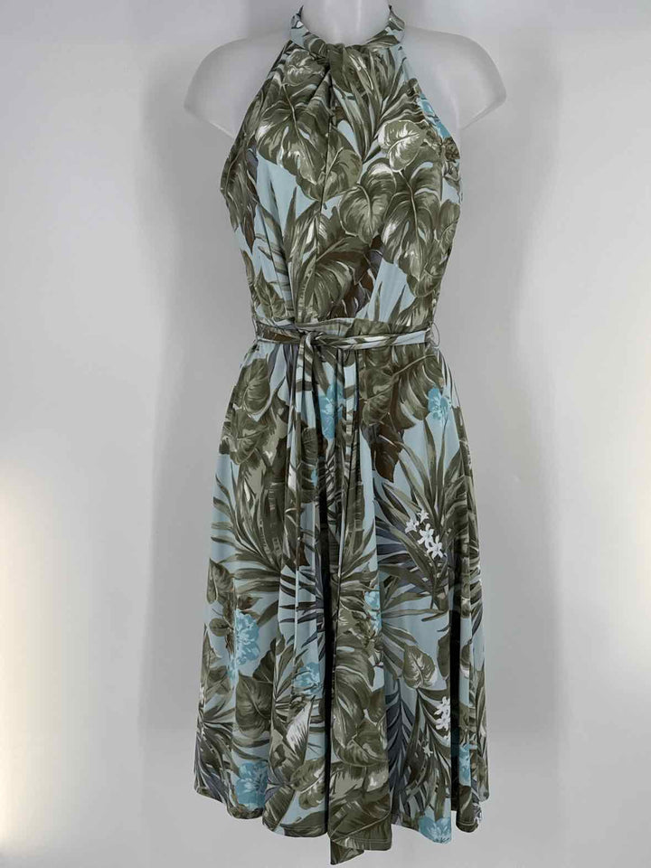 Size 6 Blue Print Dress