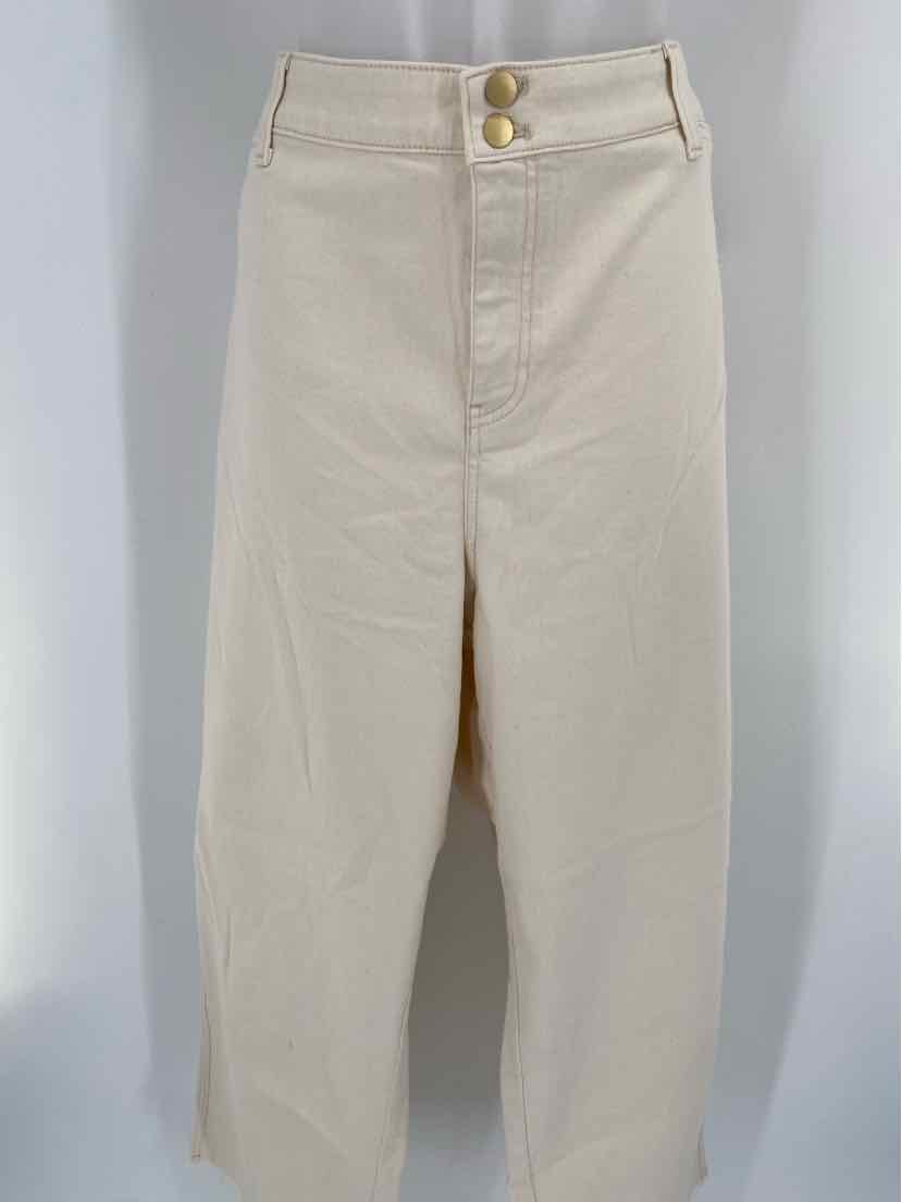 Size 24W Talbots Cream Jeans