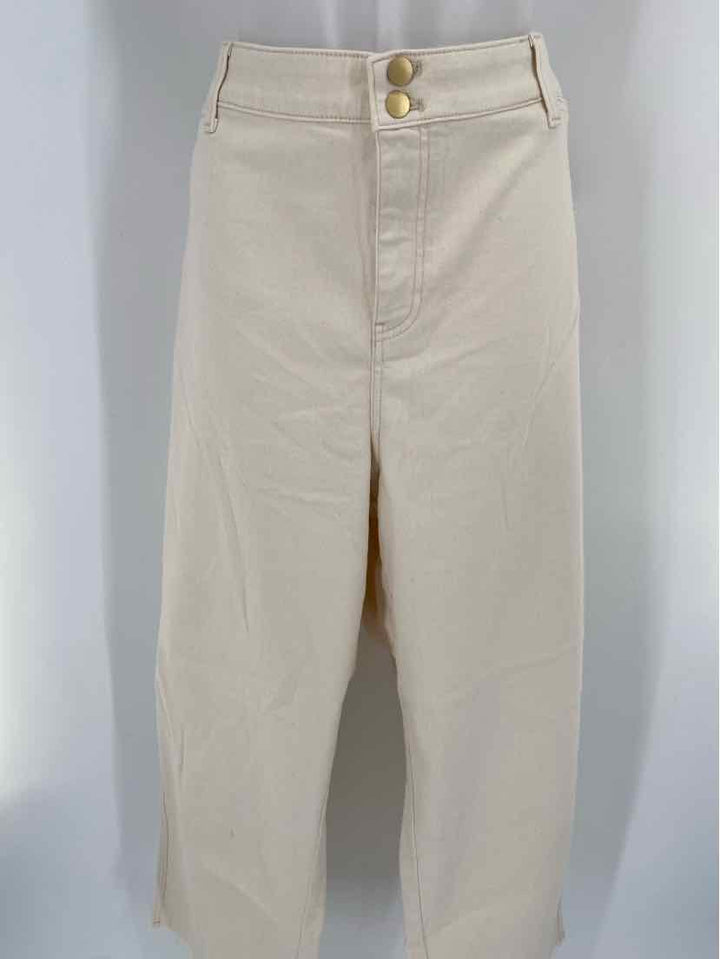 Size 24W Talbots Cream Jeans