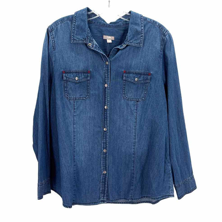 Size L J JILL Denim Shirt