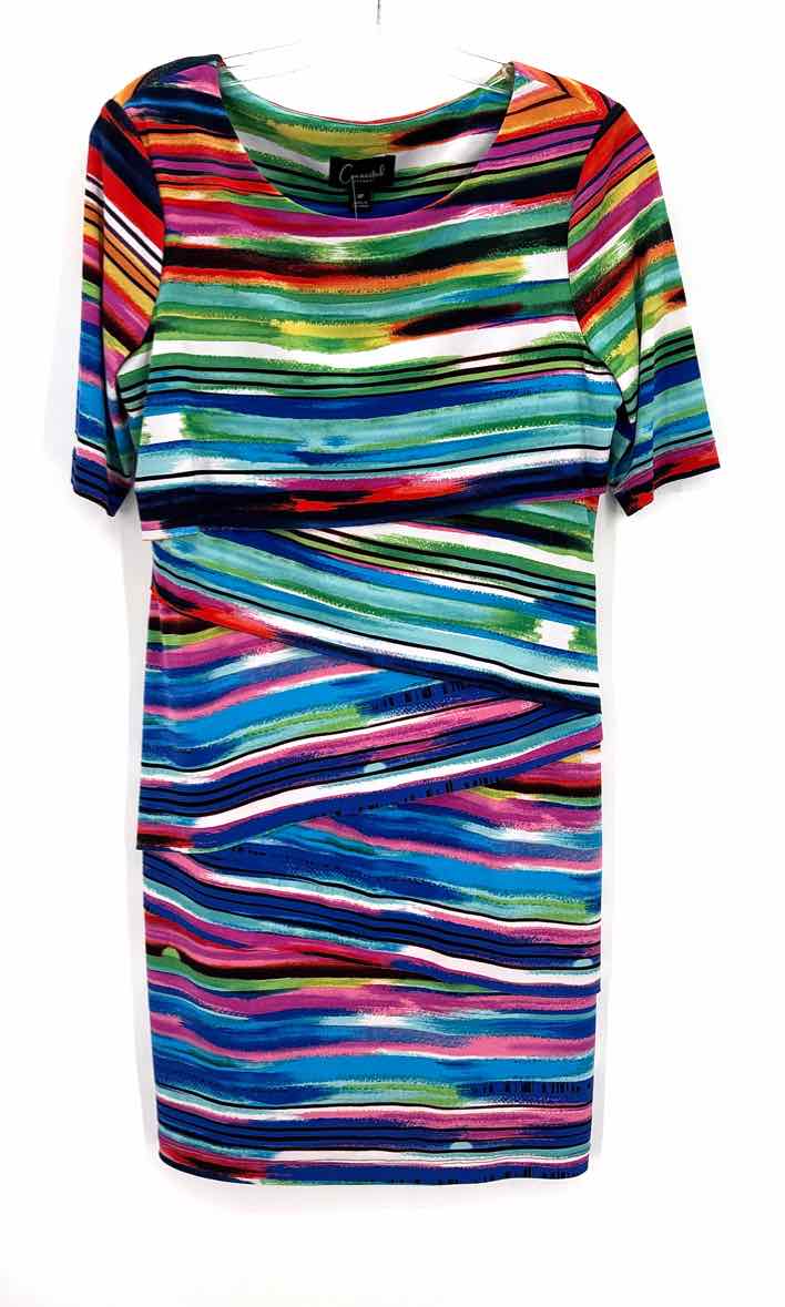 Size 8P CONNECTED APPAREL Multi-Color Dress