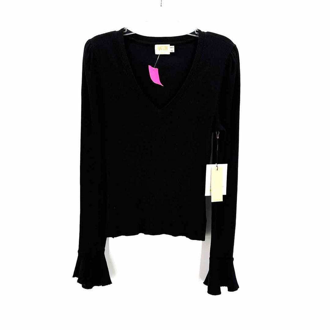 Size L NATION Black Shirt