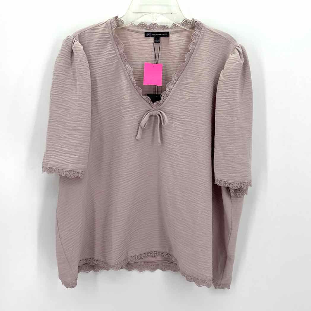 Size L Adrianna Papell Blush Shirt