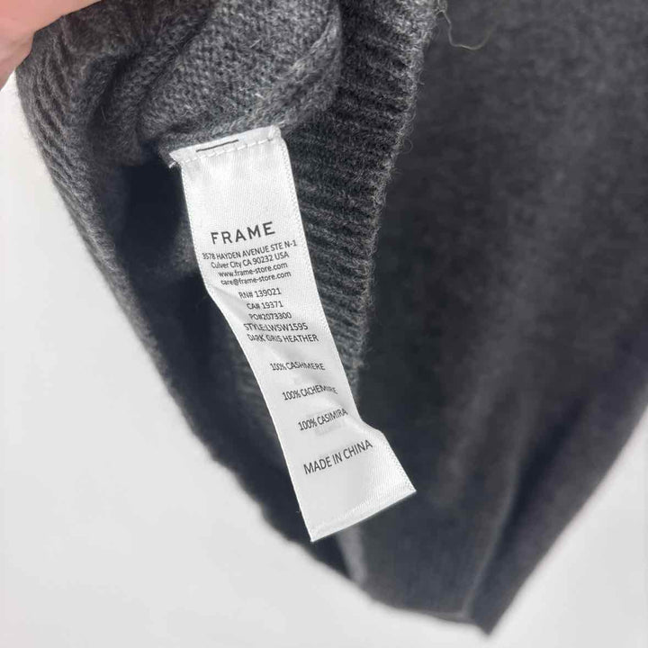 Size S FRAME Gray Cashmere Sweater