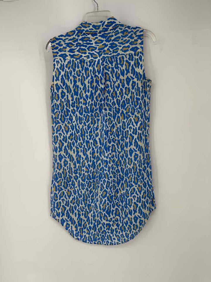 Size XS EQUIPMENT Blue Print Shirt