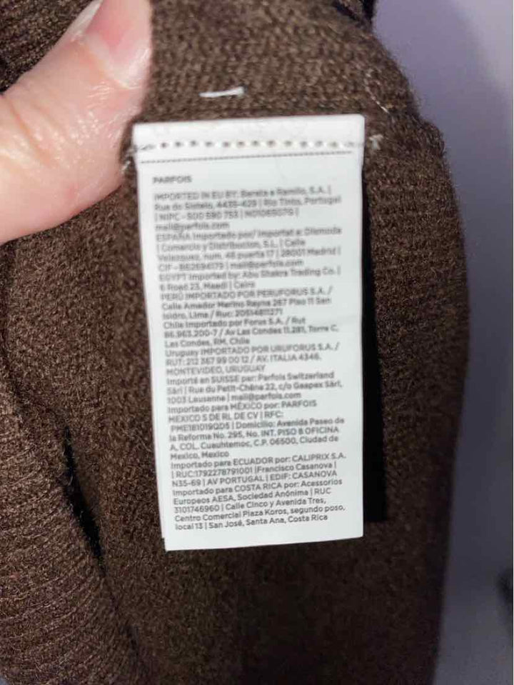 Size XS Brown Cashmere Cardigan