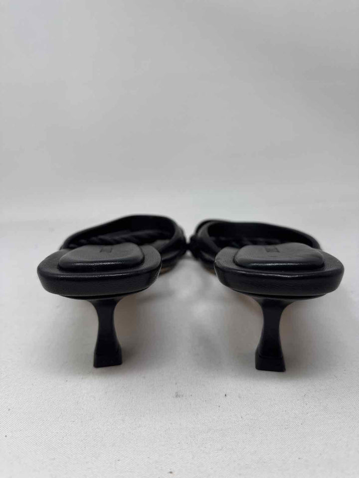 Shoe Size 40 JIMMY CHOO Black Leather Luxury - Sandals