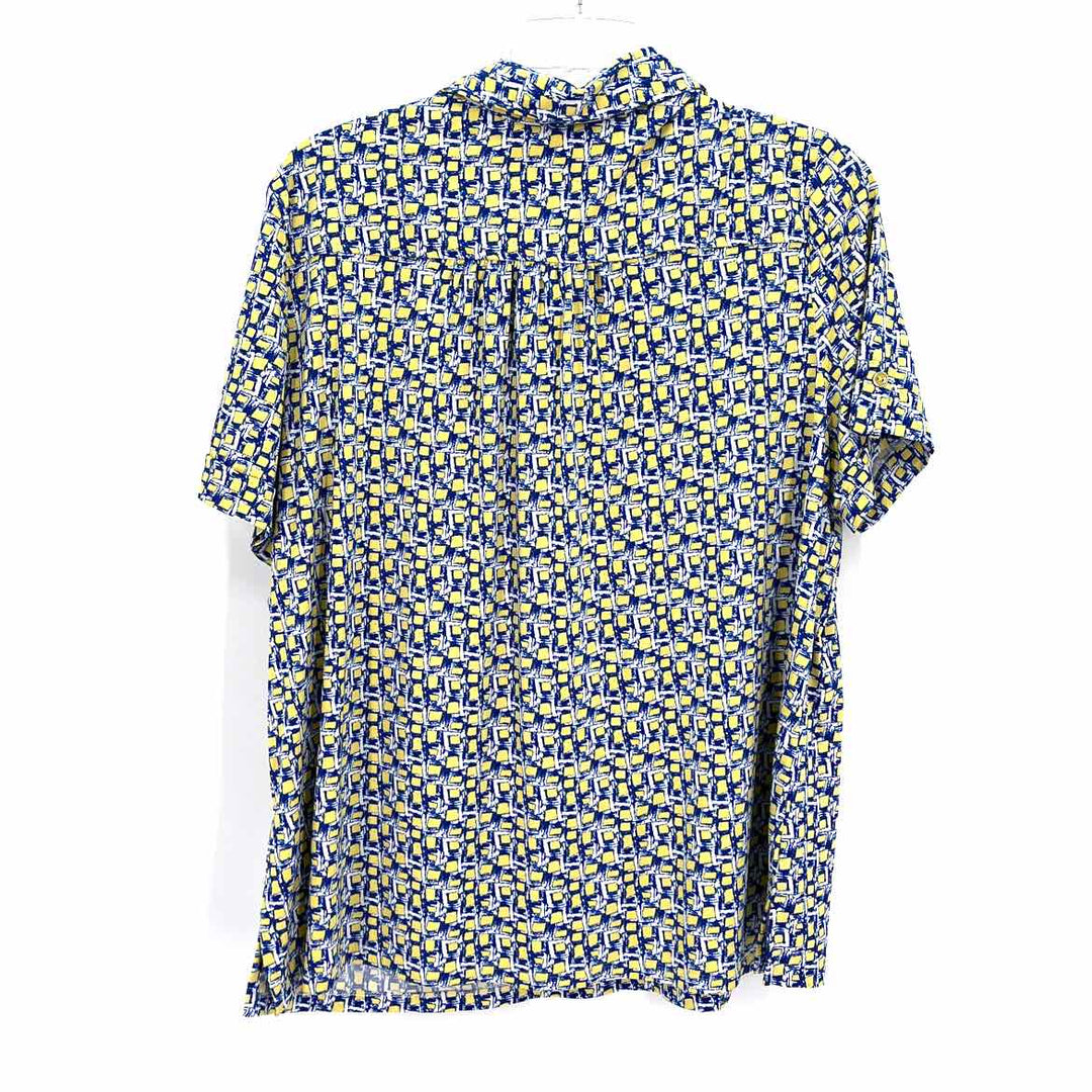 Size 2X Blue Print Shirt
