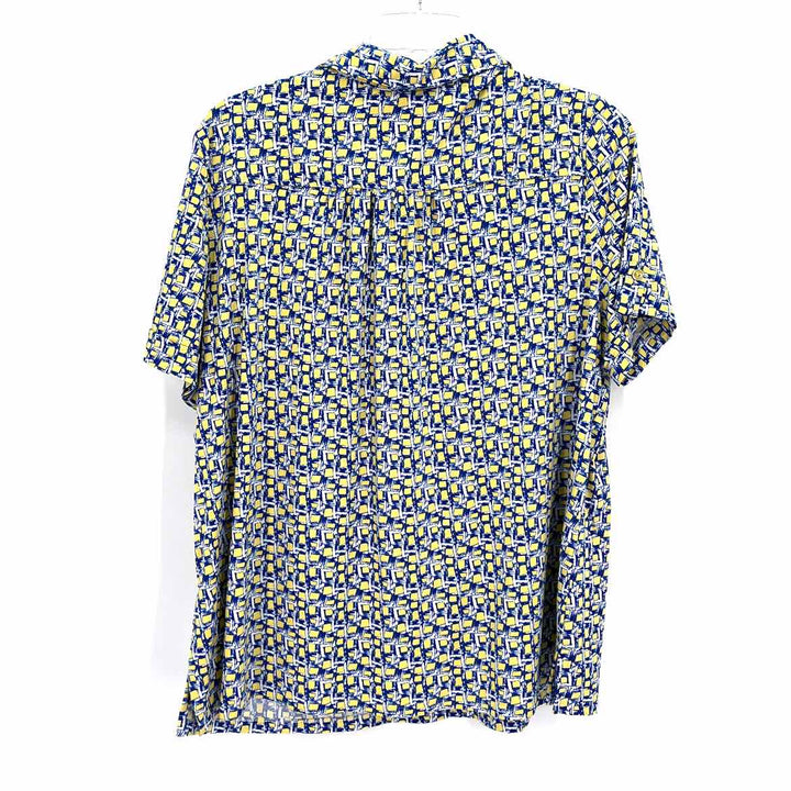 Size 2X Blue Print Shirt