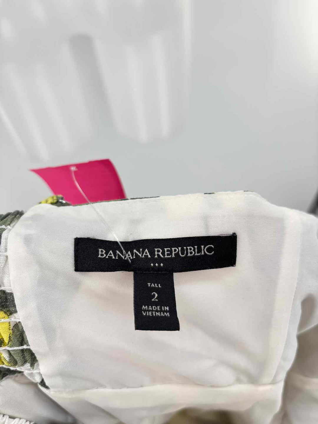 Size 2 Banana Republic Yellow Print Dress