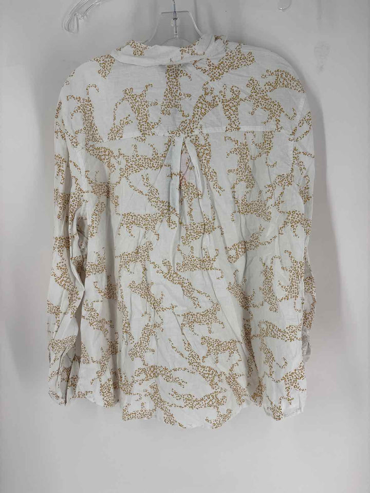 Size XL White Print Shirt
