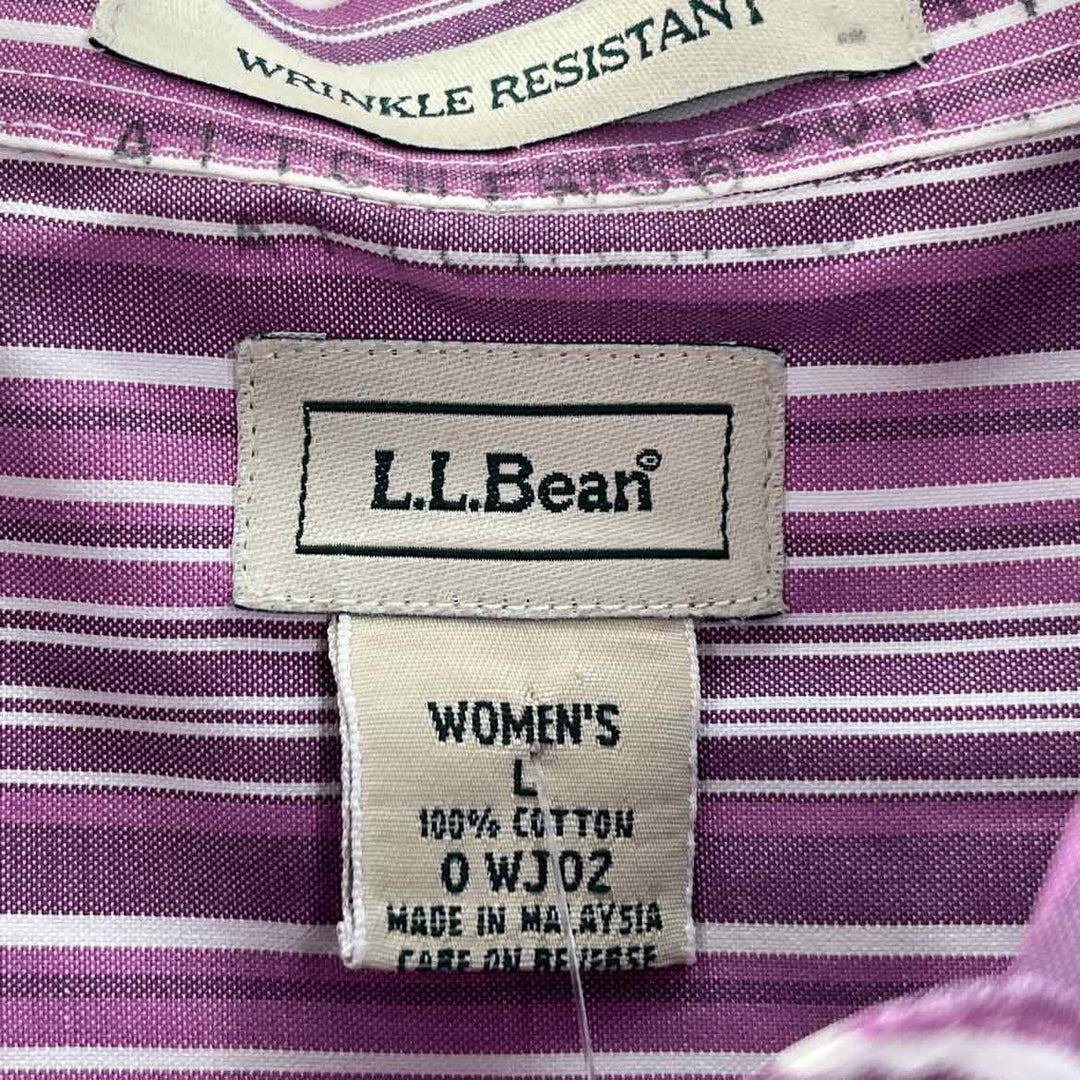 Size L LL BEAN Purple Shirt