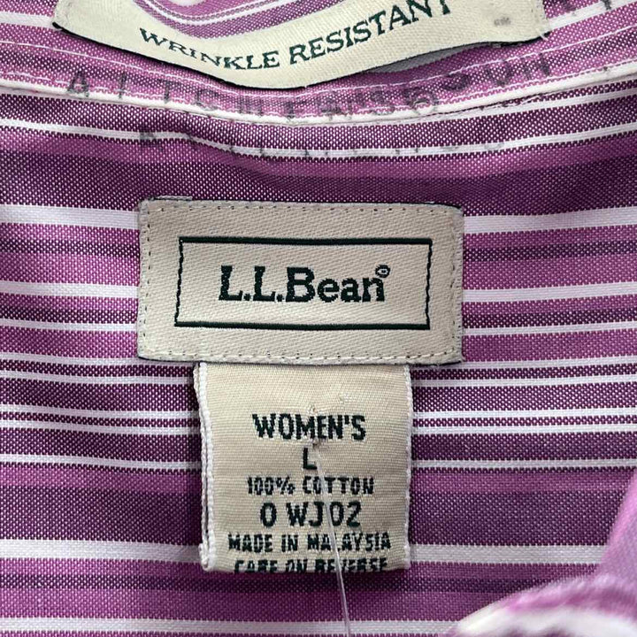 Size L LL BEAN Purple Shirt