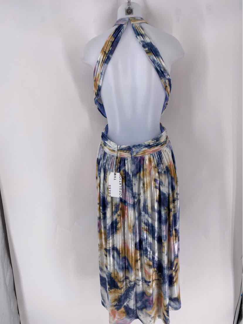 Size XL DRESS THE POPULATION Blue Dress