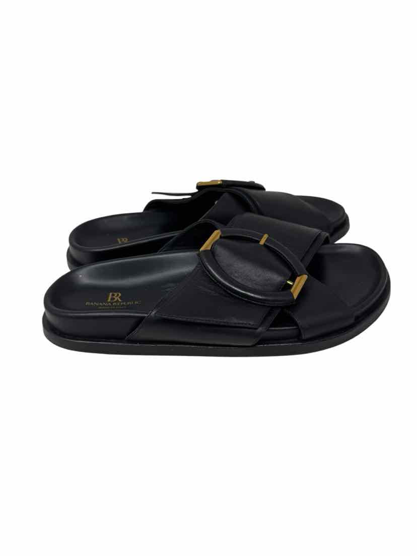 Shoe Size 9.5 Banana Republic Black Leather Sandals