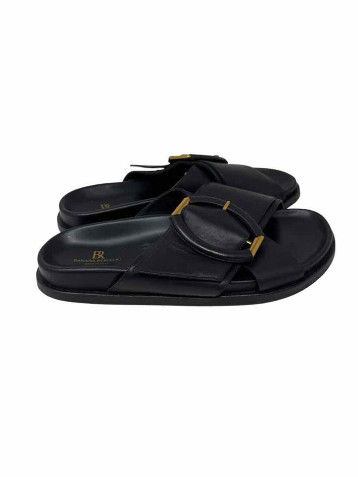 Shoe Size 9.5 Banana Republic Black Leather Sandals