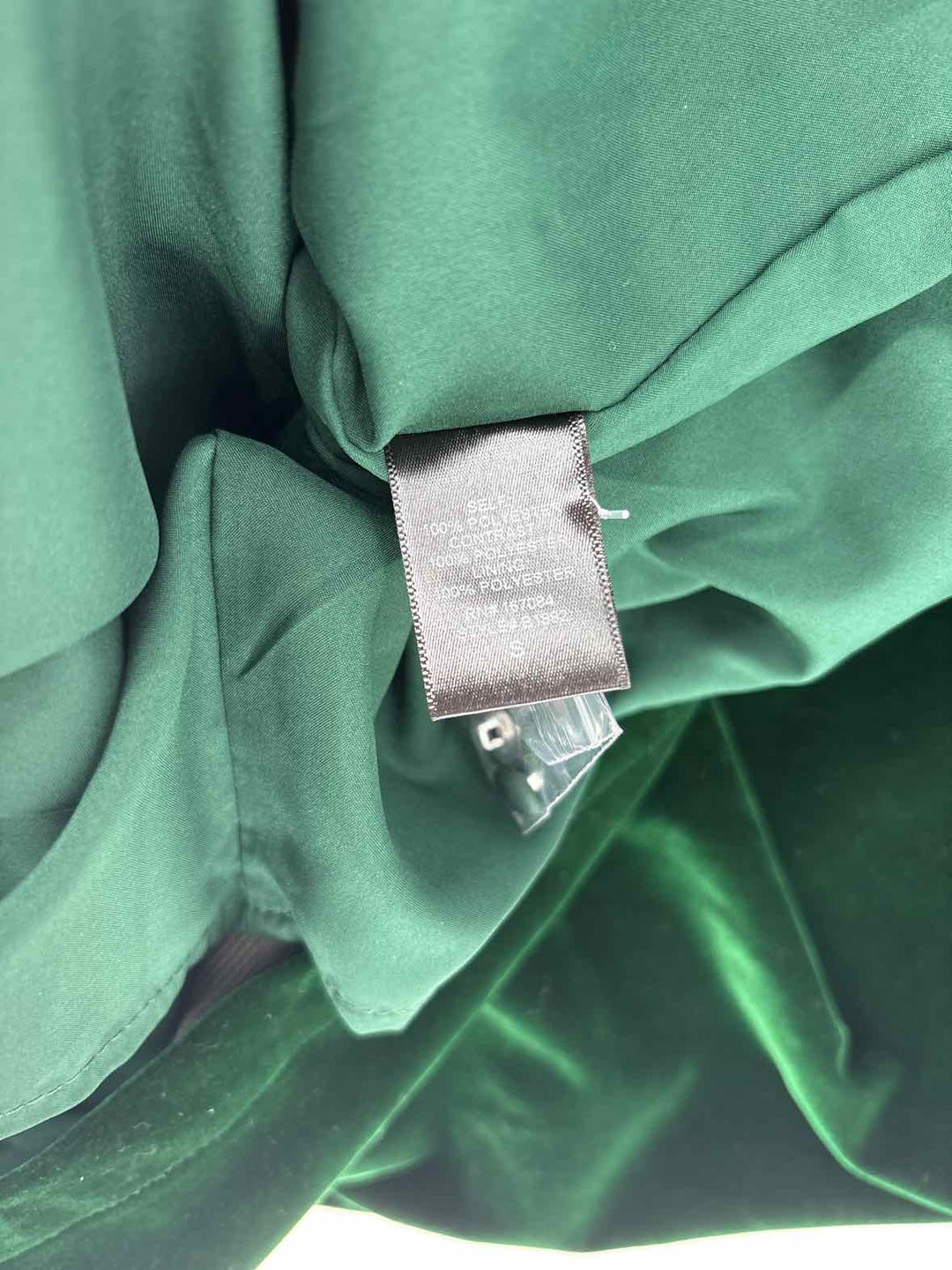 Size S POMANDER PLACE Green Velour Dress