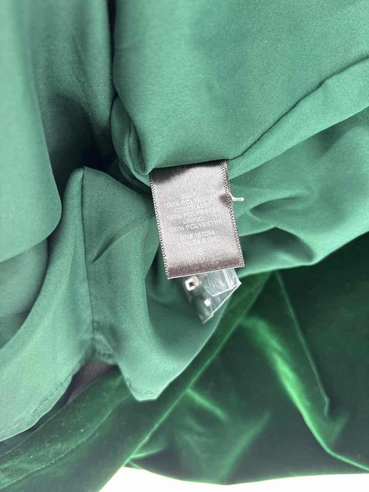 Size S POMANDER PLACE Green Velour Dress