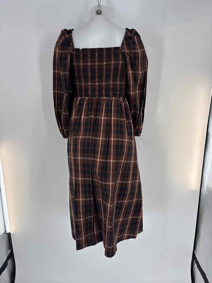 Size L J Crew Brown Dress