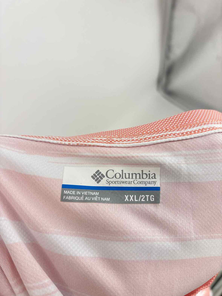 Size XXL Columbia ORANGE PRINT Shirt